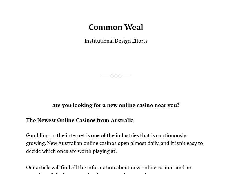 Commonweal Institute