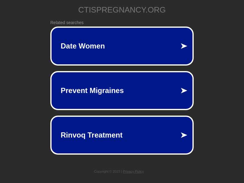 CTIS Pregnancy Risk Information