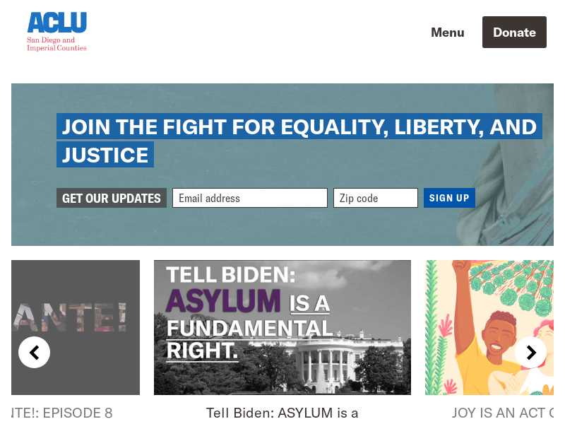 American Civil Liberties Union of San Diego & Imperial Counties