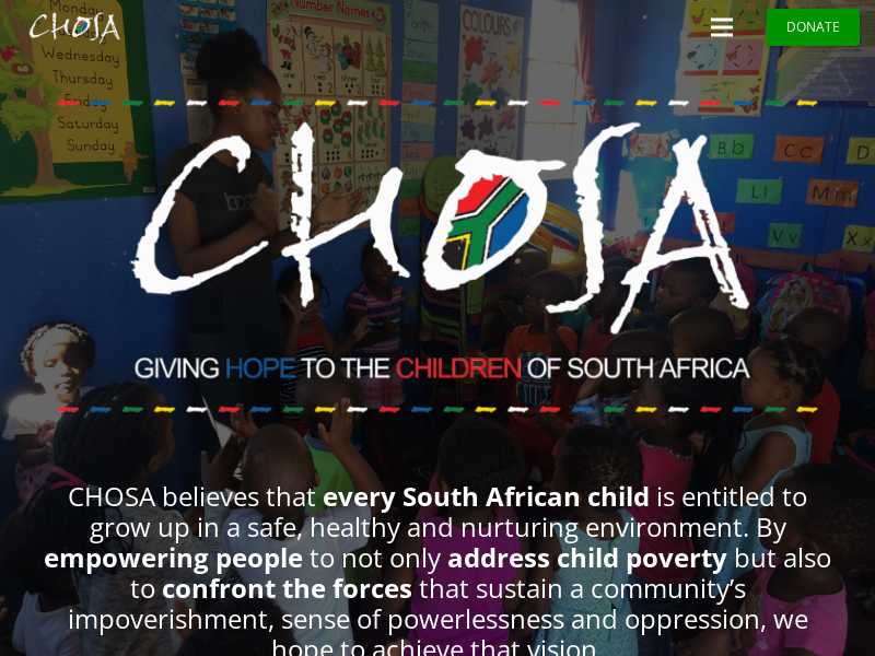 CHOSA: Giving Hope to the Children of South Africa