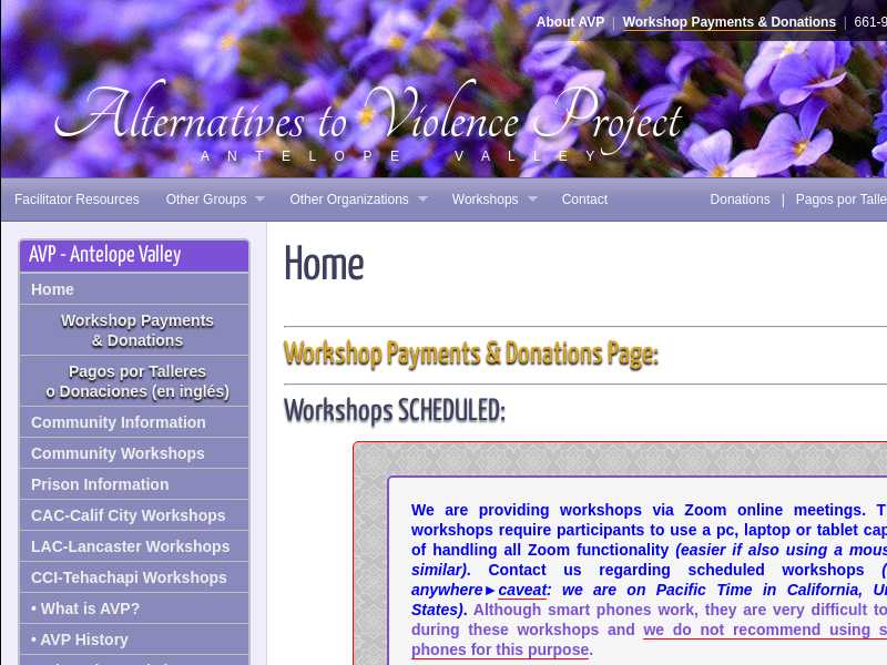 Alternatives to Violence Project - Antelope Valley
