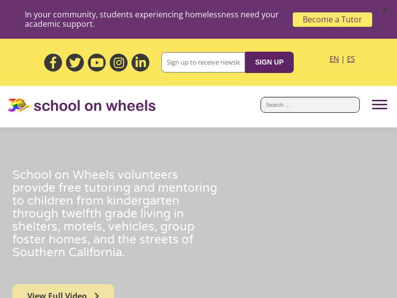 School on Wheels Inc. of California