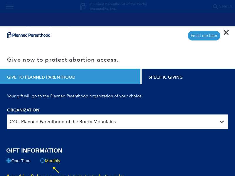 Planned Parenhood of the Rocky Mountains