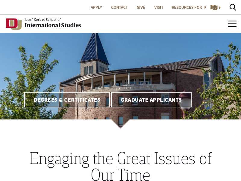 University of Denver Graduate School of International Studies