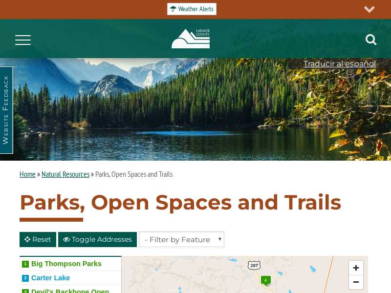 Larimer County Parks & Open Lands of Colorado