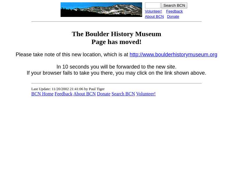 Boulder Historical Society & Museum