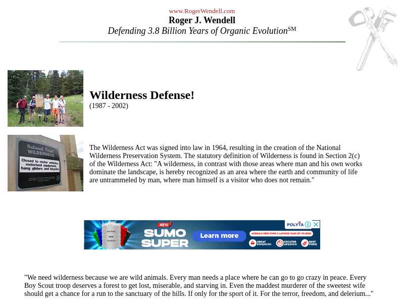 Wilderness Defense!