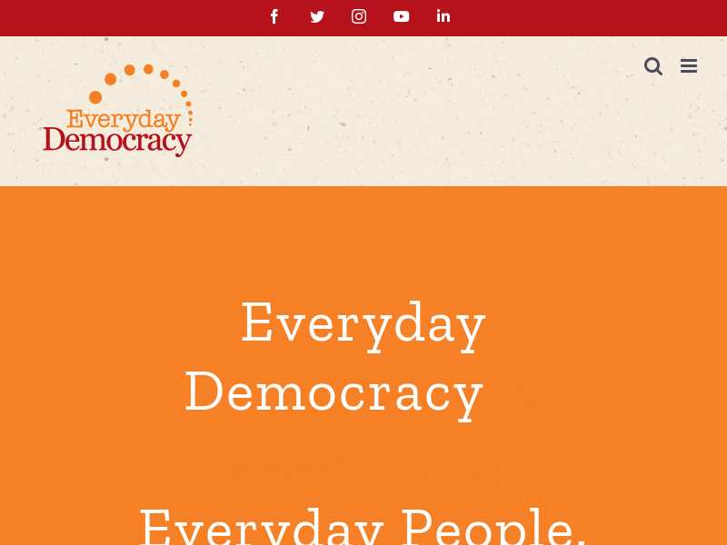 Everyday Democracy (formerly the Study Circles Resource Center)