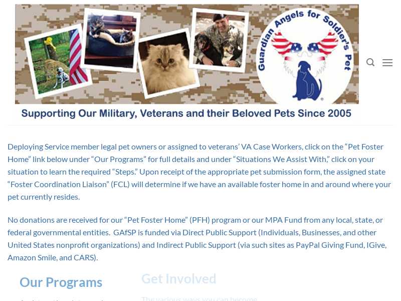 Guardian Angels for Soldier's Pet